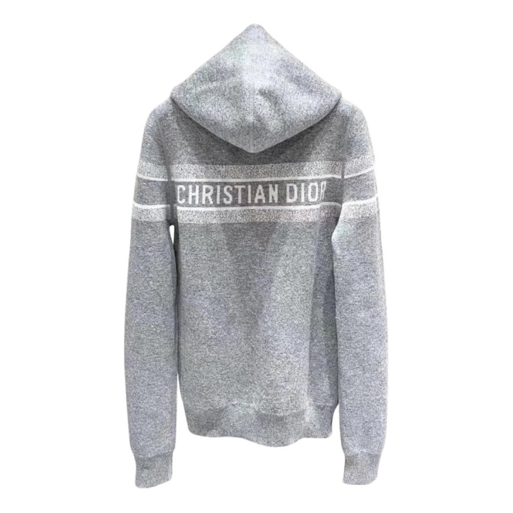 AUTHENTIC DIOR OBLIQUE REVERSIBLE CASHMERE ZIP UP HOODIE